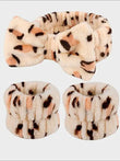 Animal Print Face Wash Headband