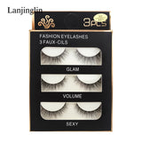 Soft 3D Mink Lashes Natural Fake Eyelashes Kit