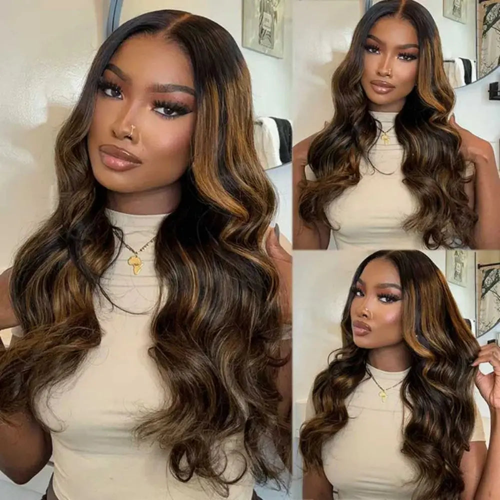 P4/27 Highlight Ombre Blonde Body Wave Wig