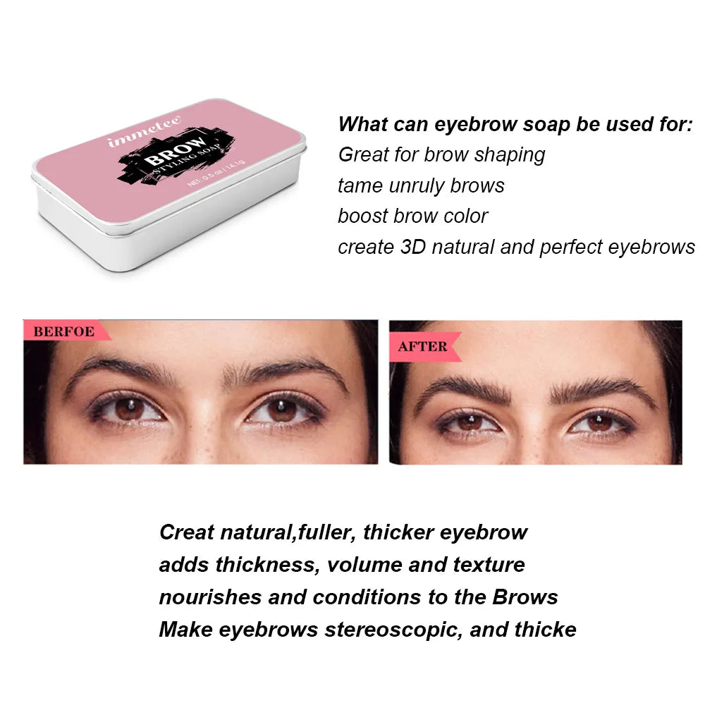 Waterproof Eyebrow Soap Long Lasting Hold Brow Gel