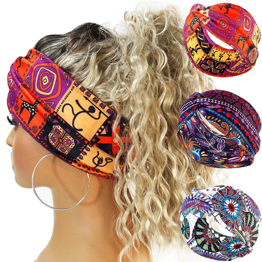 Ethnic Elastic Printed Headband