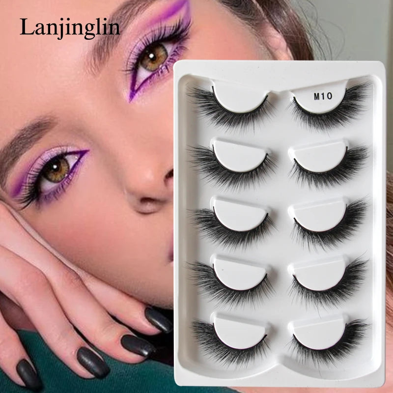 New False Eyelashes Cat Eyes Natural Long Full Strip Lashes