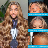 P4/27 Highlight Ombre Blonde Body Wave Wig