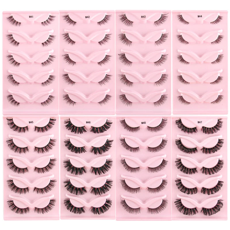 Half Lashes Cat Eye Natural Long Full Strip Lashes