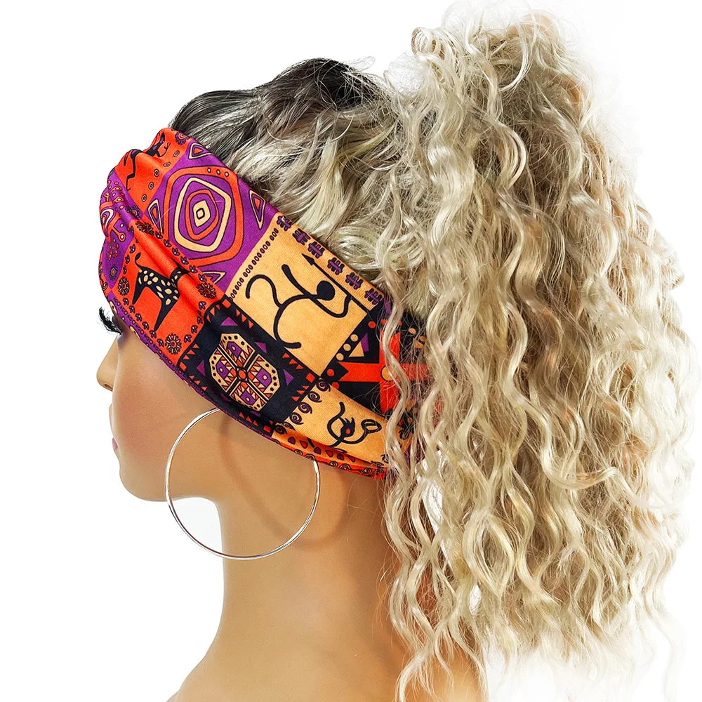 Ethnic Elastic Printed Headband