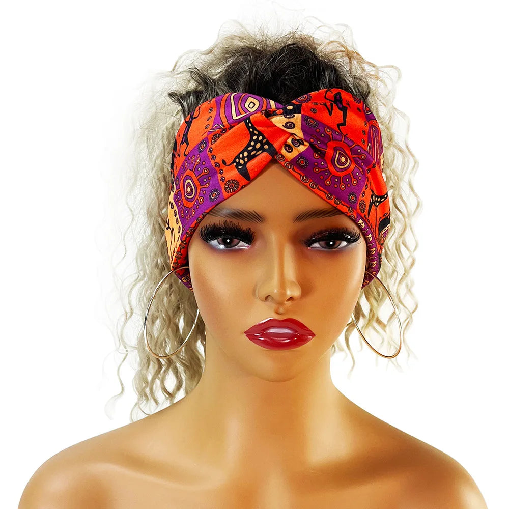 Ethnic Elastic Printed Headband