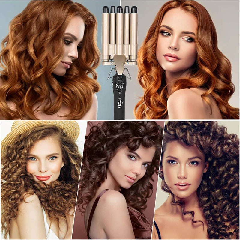 3-in-1 Deep & Small Wave Triple Barrel Hair Waver