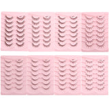 Natural False Eyelashes 3D Mink Clear Band