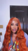 Ginger Orange Body Wave 13x6 Transparent Lace Front Wig