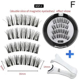 2 Pairs Reusable 3D Magnetic False  Eyelashes