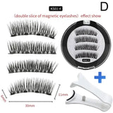 2 Pairs Reusable 3D Magnetic False  Eyelashes